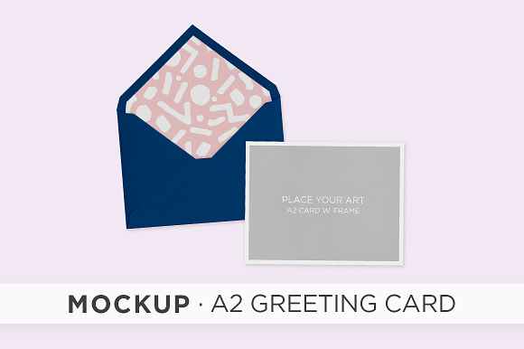 Download mockup . A2 greeting card