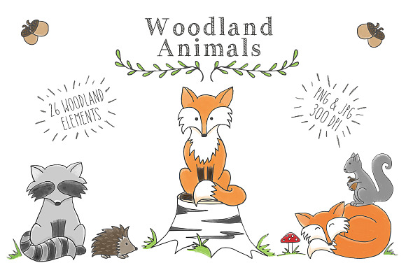free clip art woodland animals - photo #38