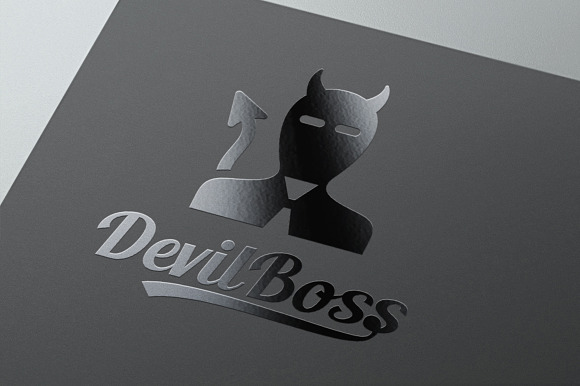 Devil boss logo template in Logo Templates - product preview 3
