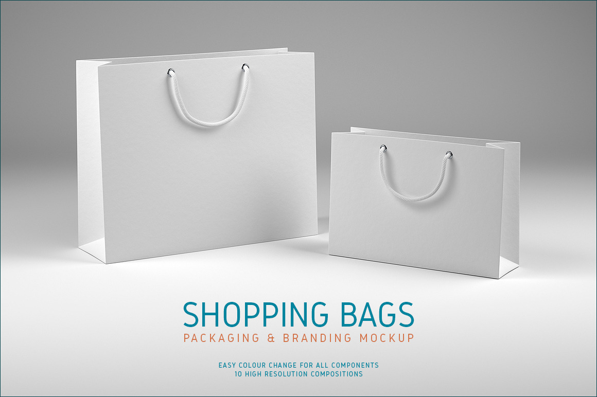 Download Shopping Bags Mockup ~ Product Mockups ~ Creative Market