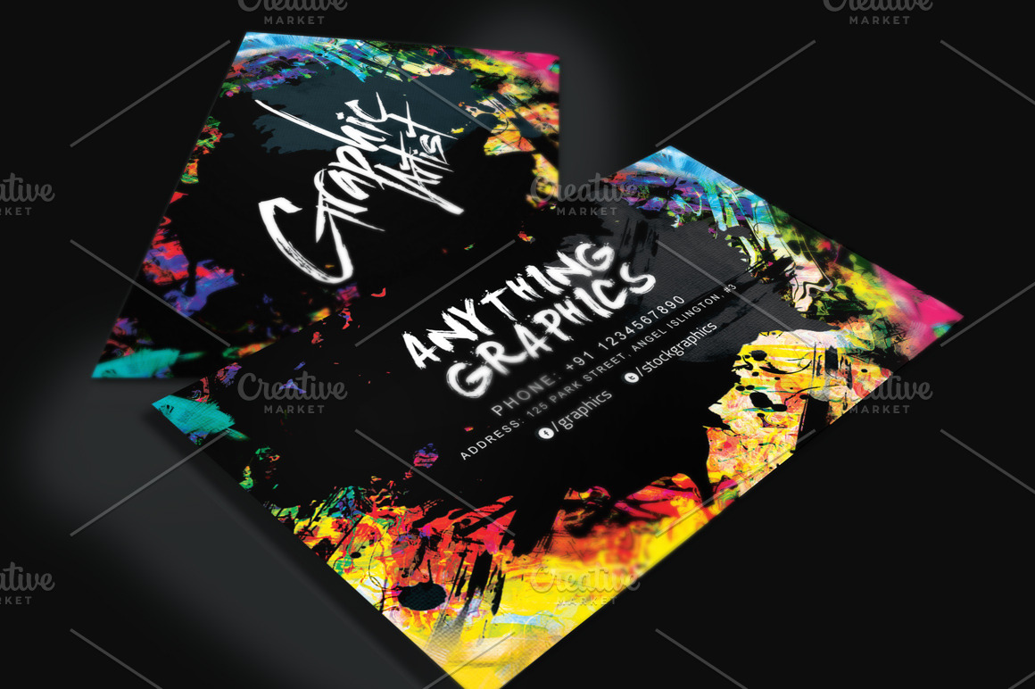 Artistic Business Card for Designers Business Card