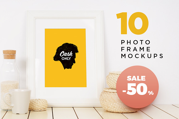 Download -50% Sale. Photo frame mockups