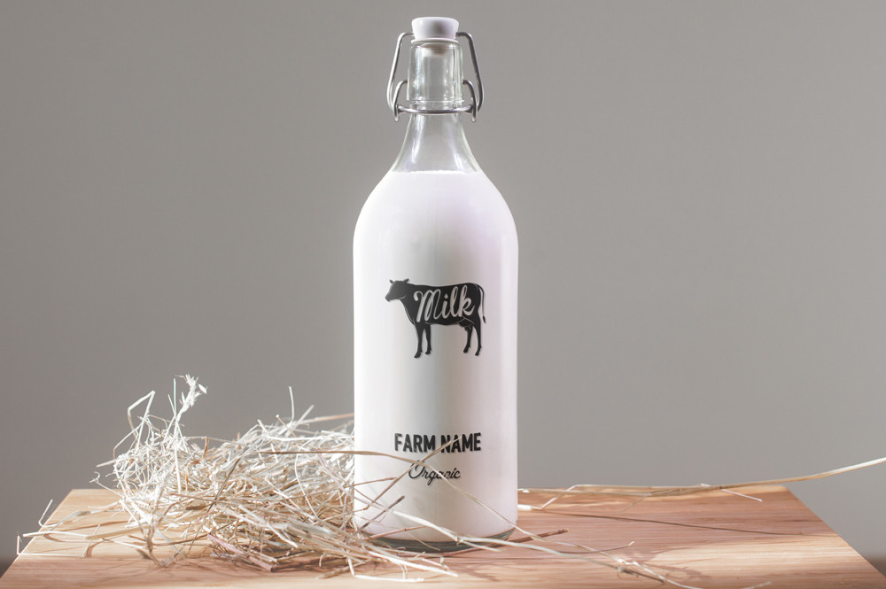 Download Milk bottle mock up (3x) ~ Product Mockups ~ Creative Market