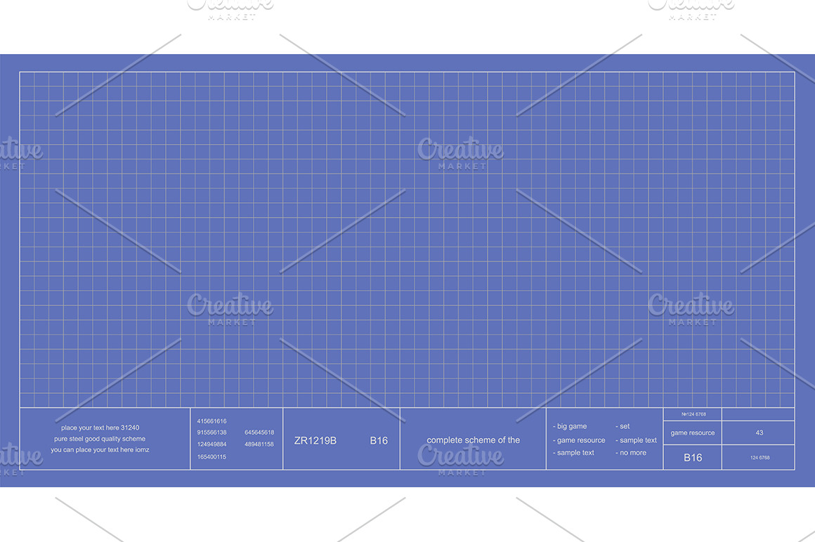 blueprint-project-scheme-vector-illustrations-creative-market
