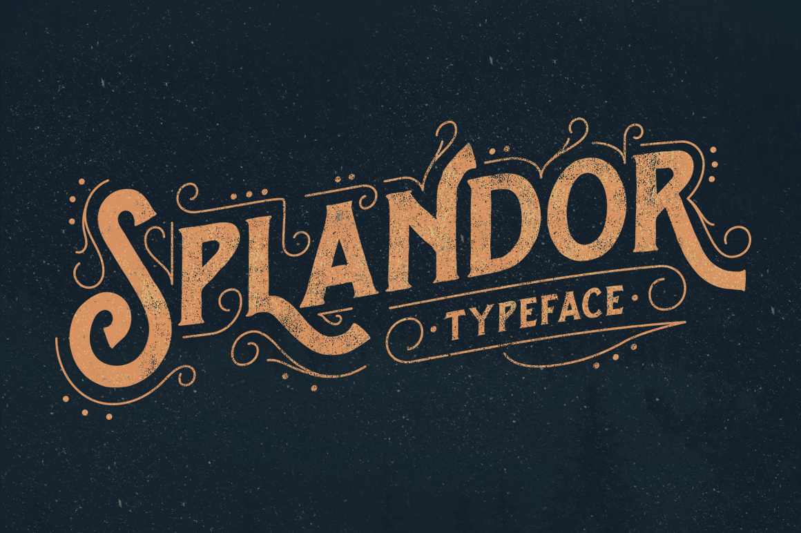 Splandor Typeface ~ Display Fonts ~ Creative Market