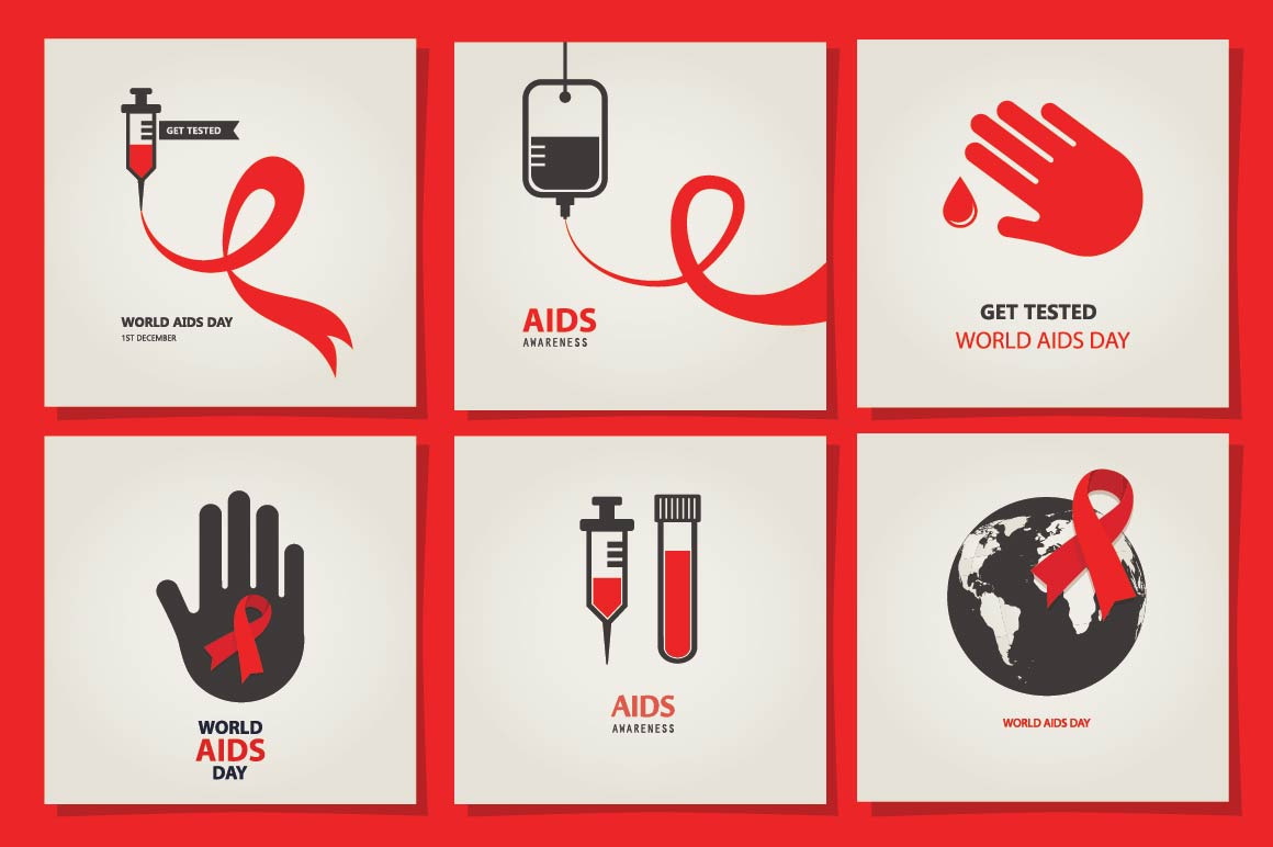 AIDS & HIV posters Graphics Creative Market