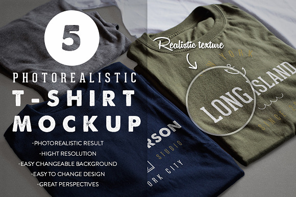 Download Photorealistic T-Shirt Mockup