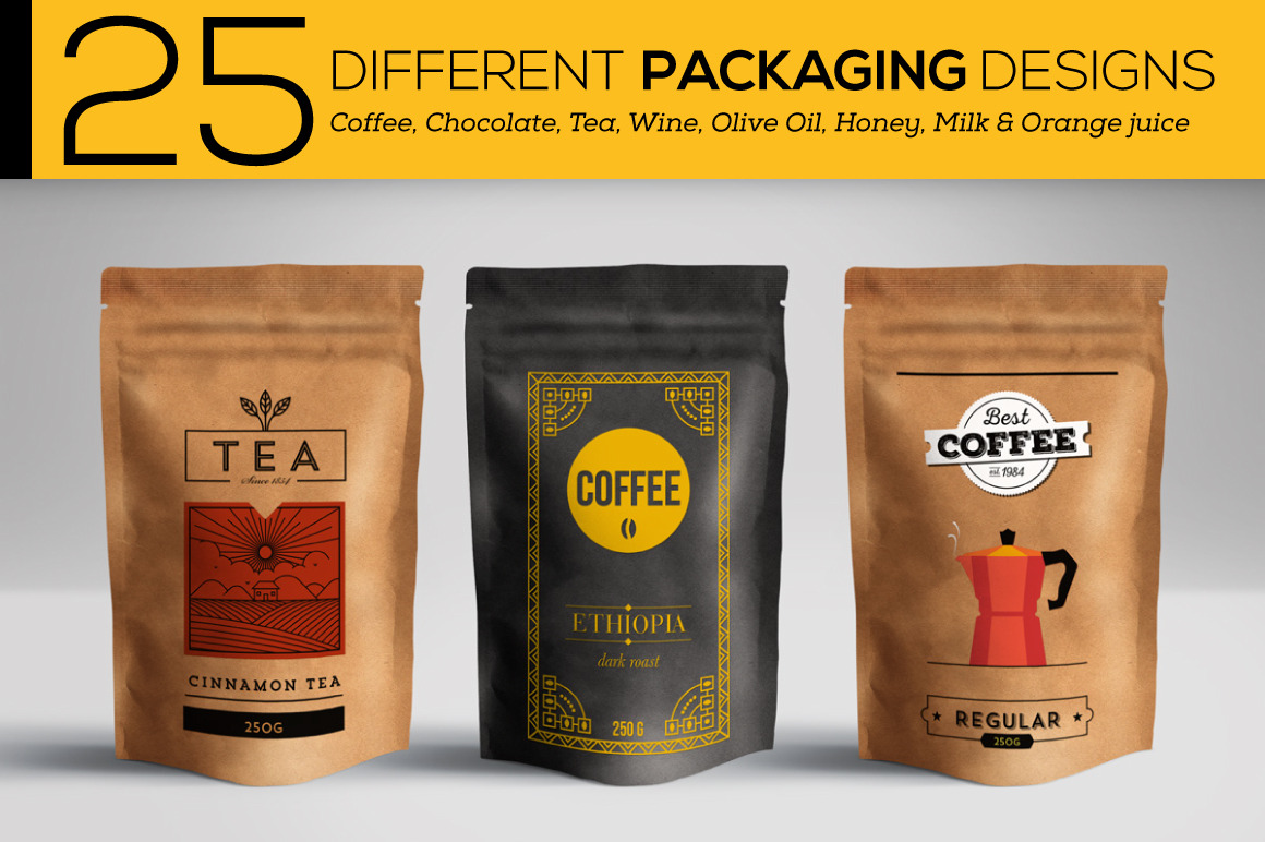 Download Trendy Vector Packaging Designs ~ Icons ~ Creative Market