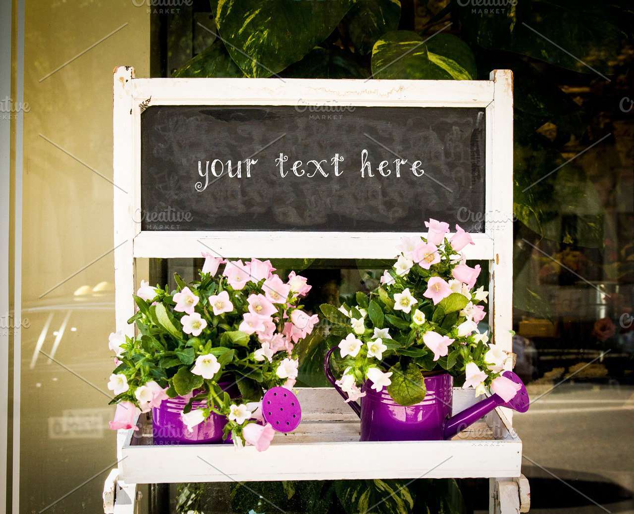 Download Flower Shop Chalkboard Mockup ~ Mockup Templates ~ Creative Market