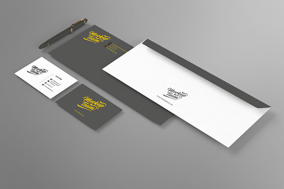 Stationery / Branding Set Mock-up in Product Mockups - product preview 4