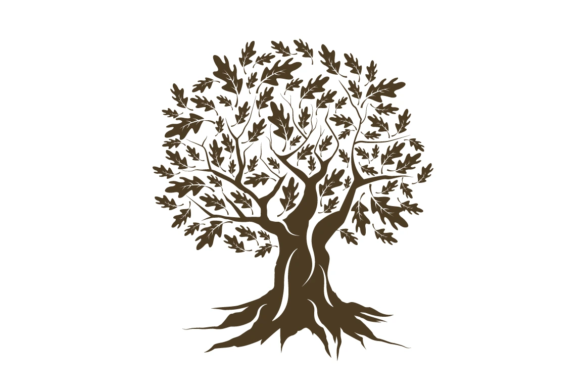 Download Vector oak tree silhouette ~ Graphic Objects ~ Creative Market