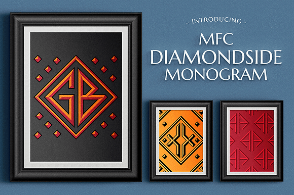 MFC Diamondside Monogram in Display Fonts