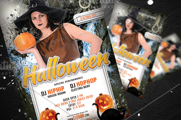 Halloween Flyer Template 8 in Flyer Templates - product preview 2