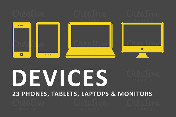 Responsive Device Illustrations in Product Mockups