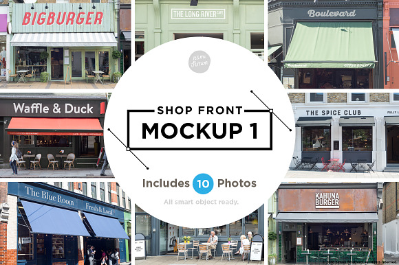 Download Free Download Shop Facade Mockups PSD Mockups.