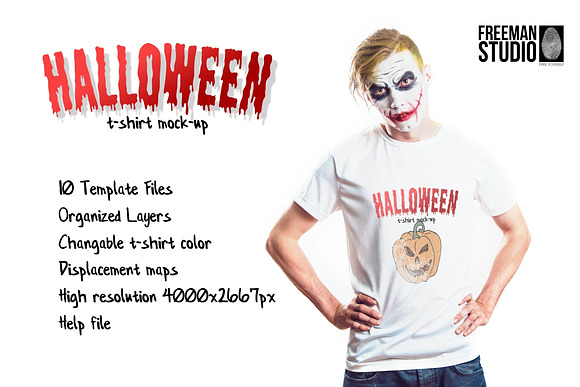 Download Halloween T-Shirt Mock-Up