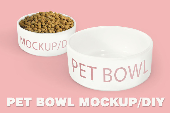 Download Pet bowl MOCKUP/DIY