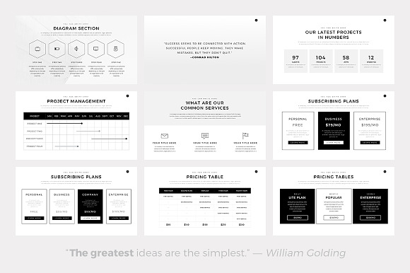 Neue Minimal PowerPoint Template in Presentation Templates - product preview 5
