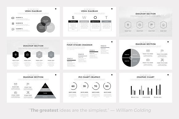 Neue Minimal PowerPoint Template in Presentation Templates - product preview 8