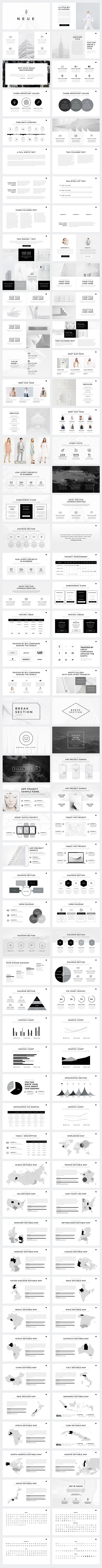 Neue Minimal PowerPoint Template in Presentation Templates - product preview 13
