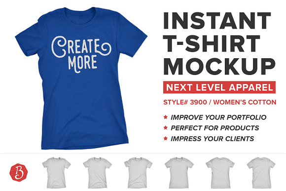 Download Next Level 3900 T-Shirt Mockups