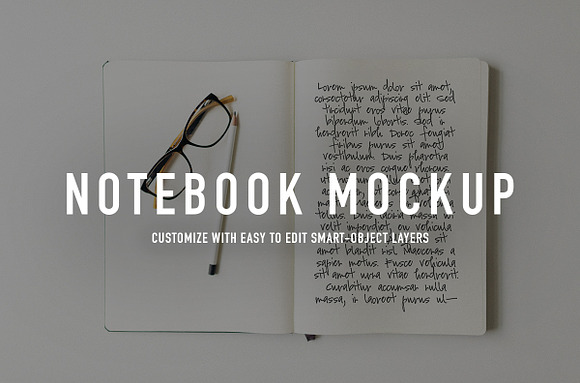 Download Notebook Styled Stock Photo + Mockup