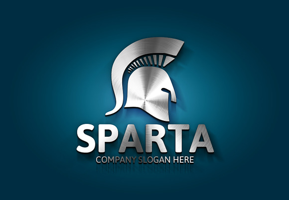 Spartan Helmet Logo in Logo Templates - product preview 4