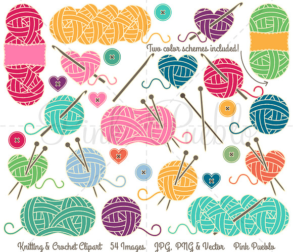 free knitting icons clipart - photo #41