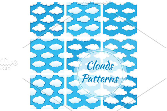 Clouds Seamless Pattern