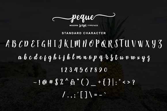 peque script in Script Fonts - product preview 12