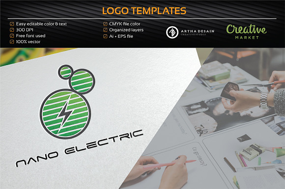 Nano Electric - Logo Template in Logo Templates