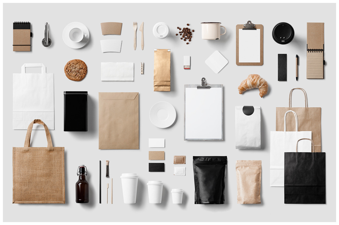 Coffee Stationery / Branding Mock-Up ~ Product Mockups 