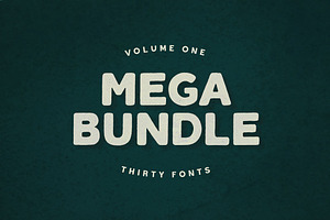 Mega Bundle Vol. 1 | 30 Fonts