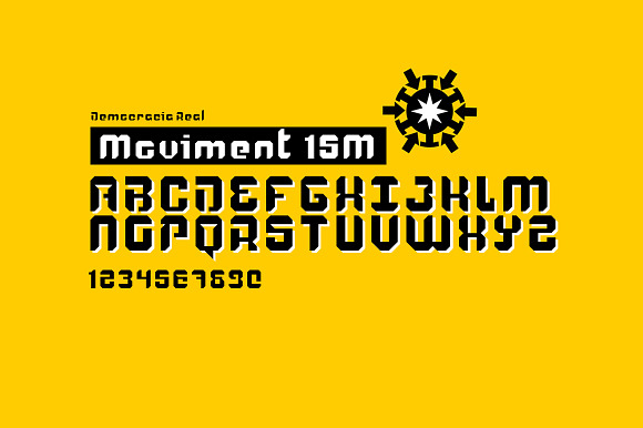 15M Type Stencil in Blackletter Fonts
