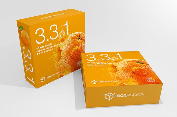 Download Download 3.3.1 Simple 3D Box Mockup - Free PSD Mockup ...