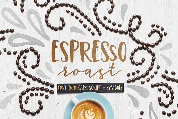 Espresso Roast Font Trio - Script