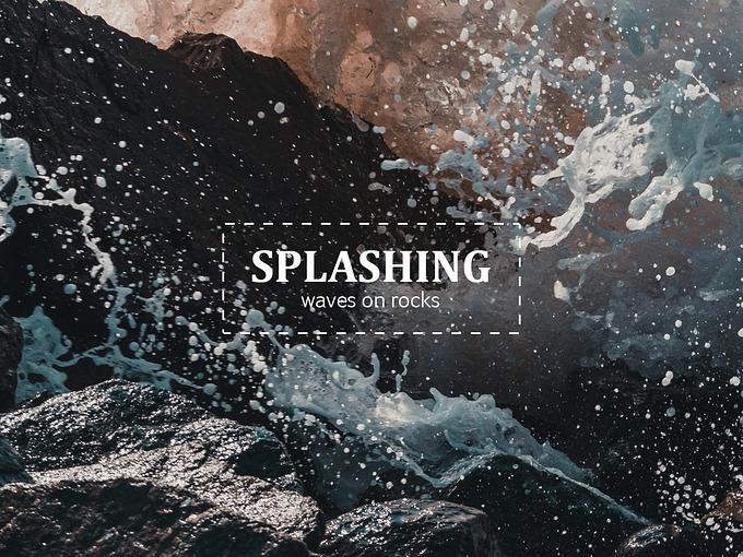 Splashing waves photo-pack - Nature