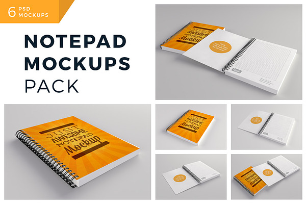 Download Notepad Mockups Pack Psd Mockup Free Downloads 777 Logo Mockups