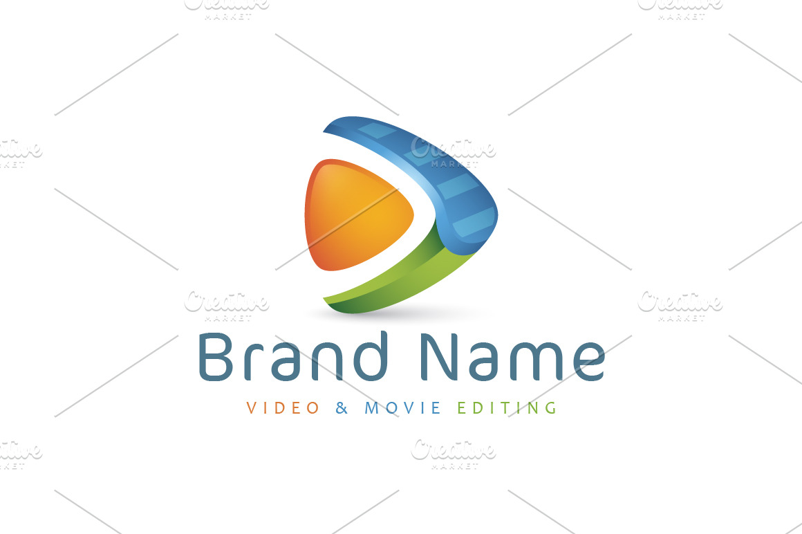 Abstract Video Editing Logo ~ Logo Templates ~ Creative Market