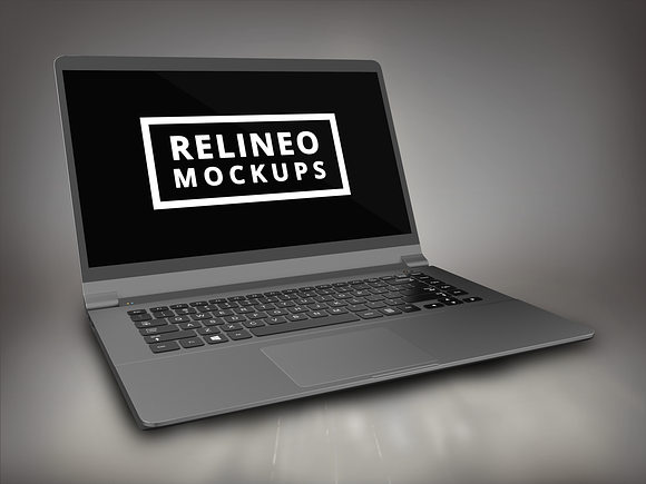 Free Windows Laptop Display Mock-up#6