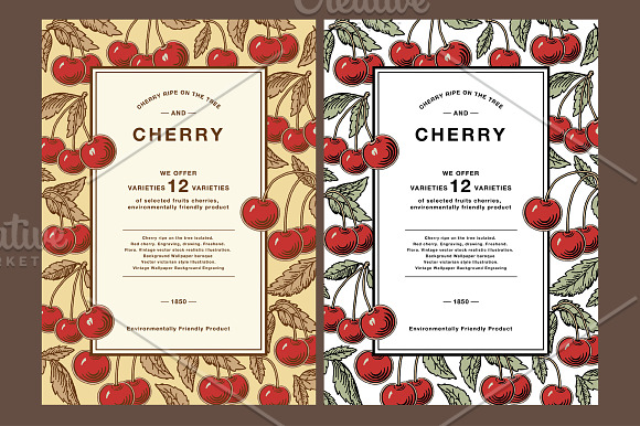 Cherry Ripe Fruit Food Card Frame