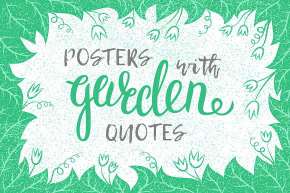 Inspirational garden quotes posters ~ Graphics on Creative ...