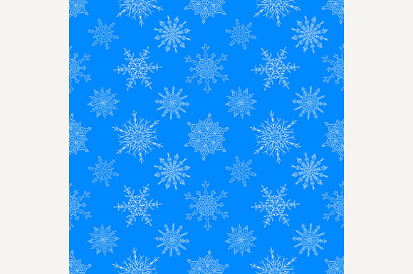Seamless Christmas Snowflake Pattern