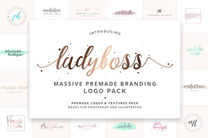 Ladyboss Premade Branding Logo Pack