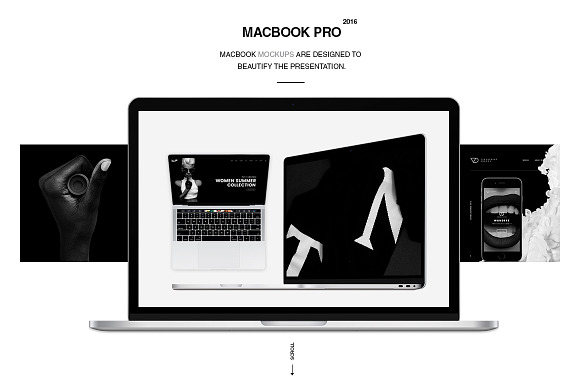 Free Macbook Pro 2016 Mockups