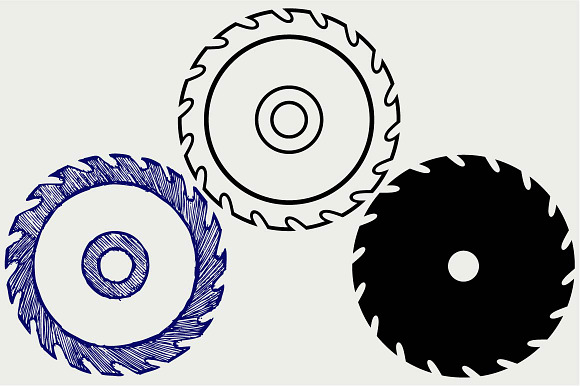 Download Circular saw blade SVG DXF ~ Icons ~ Creative Market