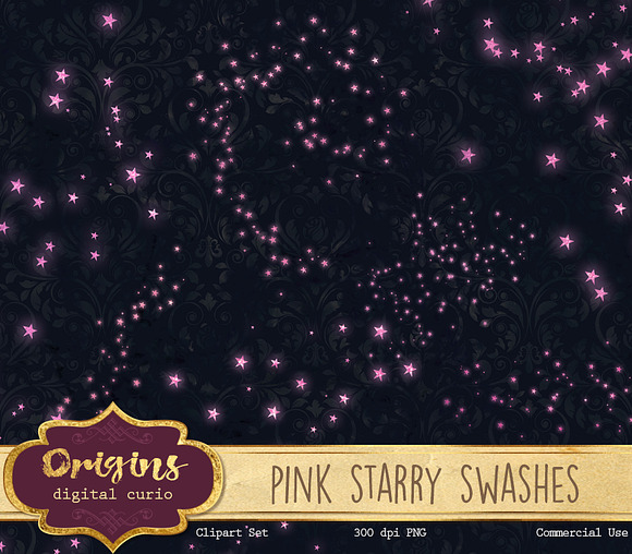 Pink Star PNG Clipart in Objects