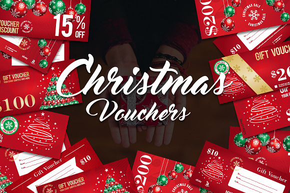 12 Christmas Voucher - Cards