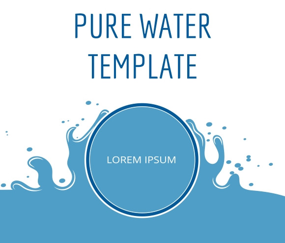 Pure Water Business Card Template
