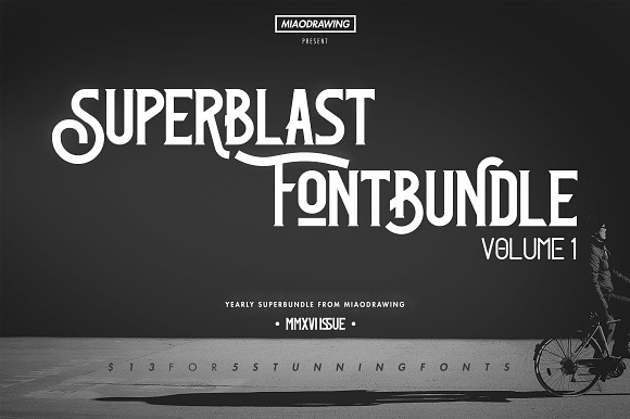 Superblast Fontbundle Vol. 1 (2016)  - Display